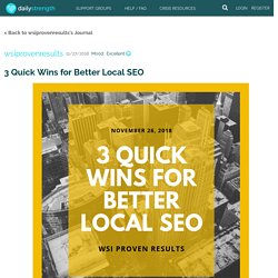 3 Quick Wins for Better Local SEO