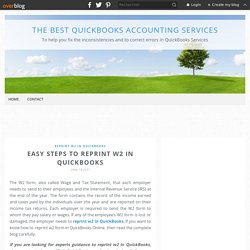 Know how to print w2 forms in quickbooks with this quick guide