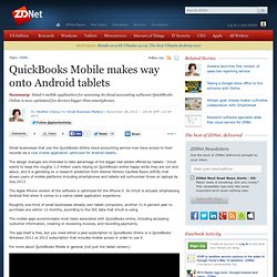 QuickBooks Mobile makes way onto Android tablets