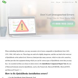 QuickBooks Component Repair Tool