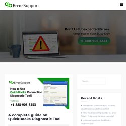 QuickBooks Connection Diagnostic Tool