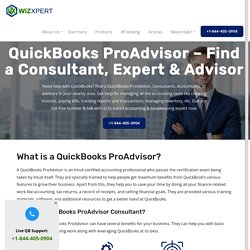 Find a QuickBooks ProAdvisor +1-888-461-1540 Consultants