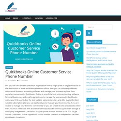 Quickbooks online customer service number +1-844-405-0904