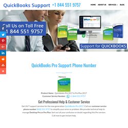 QuickBooks Pro Help +1844.551.9757 Customer Support Phone Number