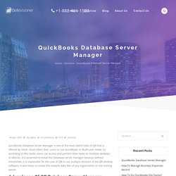 QuickBooks Database Server Manager (Download install & update)