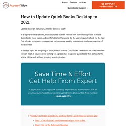 How to Update QuickBooks Desktop to 2021 Latest Released Version