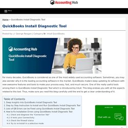QuickBooks Install Diagnostic Tool - Download & Install Steps 1844-313-4856