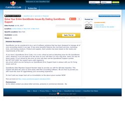 Solve Your Entire QuickBooks Issues By Dialling QuickBooks Support