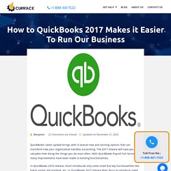 How QuickBooks 2017 Makes it Easier To Run Our Business