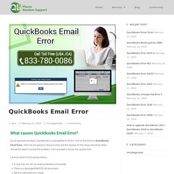 QuickBooks Email Error -How To Fix - Get Step by Step Solutions