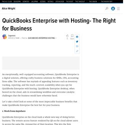 QuickBooks Enterprise with Hosting- The Right for Business
