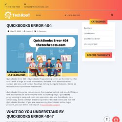 QuickBooks Error 404 -