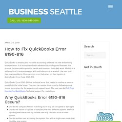 QuickBooks Error 6190, 816 Unable to open file