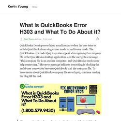A quick and easy guide to fix Error H303 in QuickBooks desktop