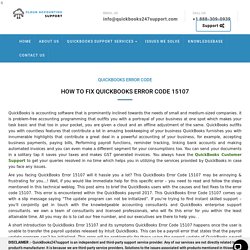 How to Fix QuickBooks Error Code 15102?