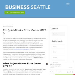 What is QuickBooks Error 6177, 0?