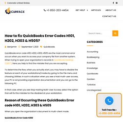 How to fix the QuickBooks Error code H101, H202, H303 & H505
