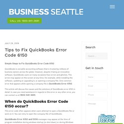 Resolve QuickBooks Error 6150 - Login Issue