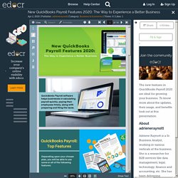 New QuickBooks Payroll Features 2020: The Way to Experience a Better Business