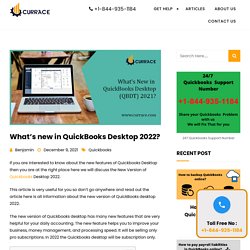 (QBDT) QuickBooks Desktop 2021 features & functions