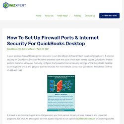 How To Set Up QuickBooks Firewall Ports & Security Settings