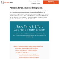Amazon to Quickbooks integration: Import Amazon Purchase to QuickBooks