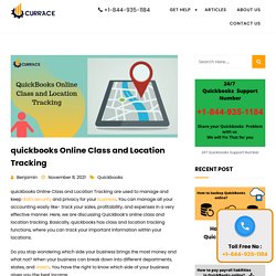QuickBooks Online Class and Location Tracking