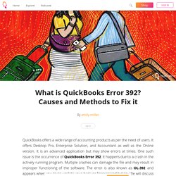 Learn How to Resolve QuickBooks error code 392