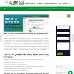 How to Fix QuickBooks Multi User Mode Not Working Issue?
