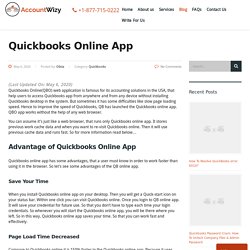 Quickbooks Online App: How To use QBO App - Accountwizy.com