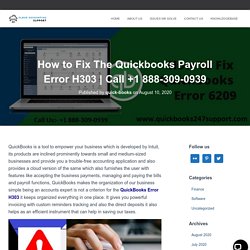 How to Fix The Quickbooks Payroll Error H303