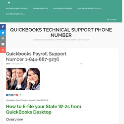 Quickbooks Payroll Support Number 1-844-887-9236 (Payroll Help desk)