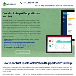 QuickBooks Payroll Support Phone Number 1855-441-4417 Help Service