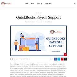 Quickbooks payroll support phone number + 1-844-451-0110