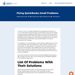 Fixing QuickBooks Gmail Problems