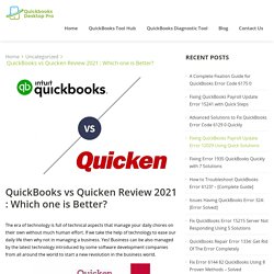 QuickBooks vs Quicken Review 2021 : Which one is Better?