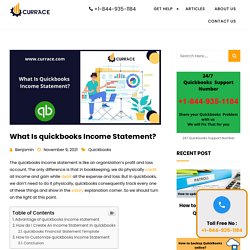 What Is Quickbooks Income Statement? - Currace.com