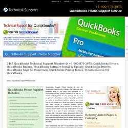 QuickBooks Support Phone Number - +1-800-979-2975