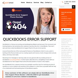 QuickBooks Error Support Phone Number 1-844-541-8444