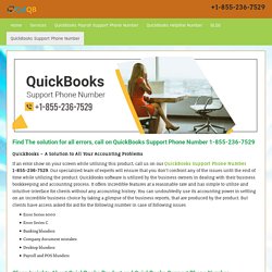QuickBooks Support Phone Number +1-855-236-7529