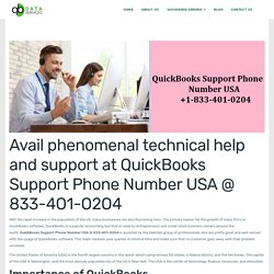 QuickBooks Support Phone Number USA @ 833-4O1-O2O4