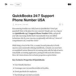 QuickBooks 24/7 Support Phone Number USA