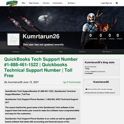 QuickBooks Tech Support Number #1-888-461-1522