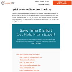 QuickBooks Online Class Tracking: Track & Get the Details of Classes