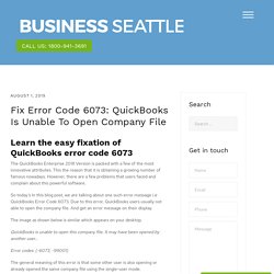 How to troubleshoot QuickBooks Error 6073?