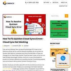 Quicken Cloud Sync Errors ( quicken cloud not syncing)