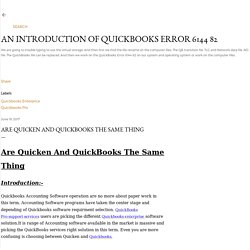 Are Quicken And Quickbooks The Same Thing