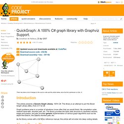 QuickGraph: A 100% C# graph library with Graphviz Support.
