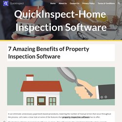 QuickInspect - 7 Amazing Benefits of Property Inspection Software