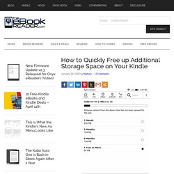 How to Quickly Free up Additional Storage Space on Your Kindle